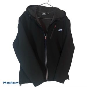 Men’s Black New Balance Medium Jacket w/red Pulls
